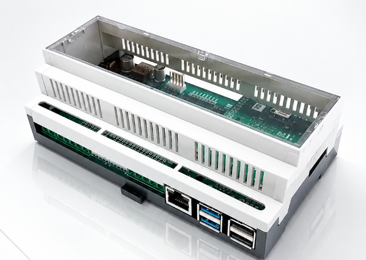 SECURITBOX Automation-Modul im Hutschienengehäuse